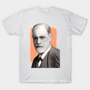 Austrian neurologist Sigmund Freud illustration T-Shirt